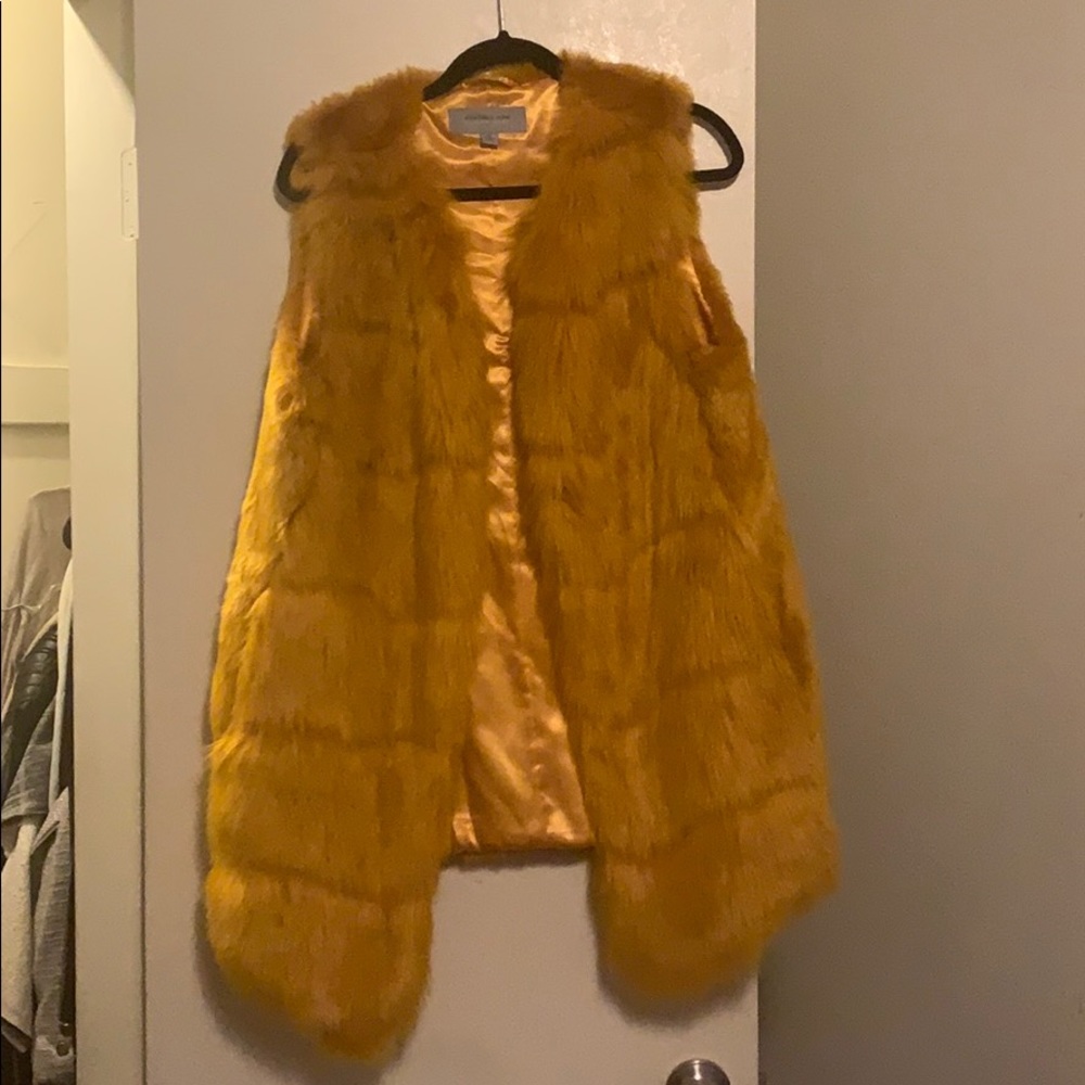 Andrew Marc faux fur vest